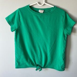 Crewcuts Girls Size 8-9 medium tie front short sleeve Shirt
